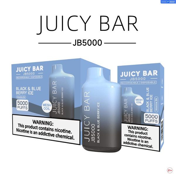 JUICY BAR JB5000 DISPOSABLE VAPE - 5000 PUFFS