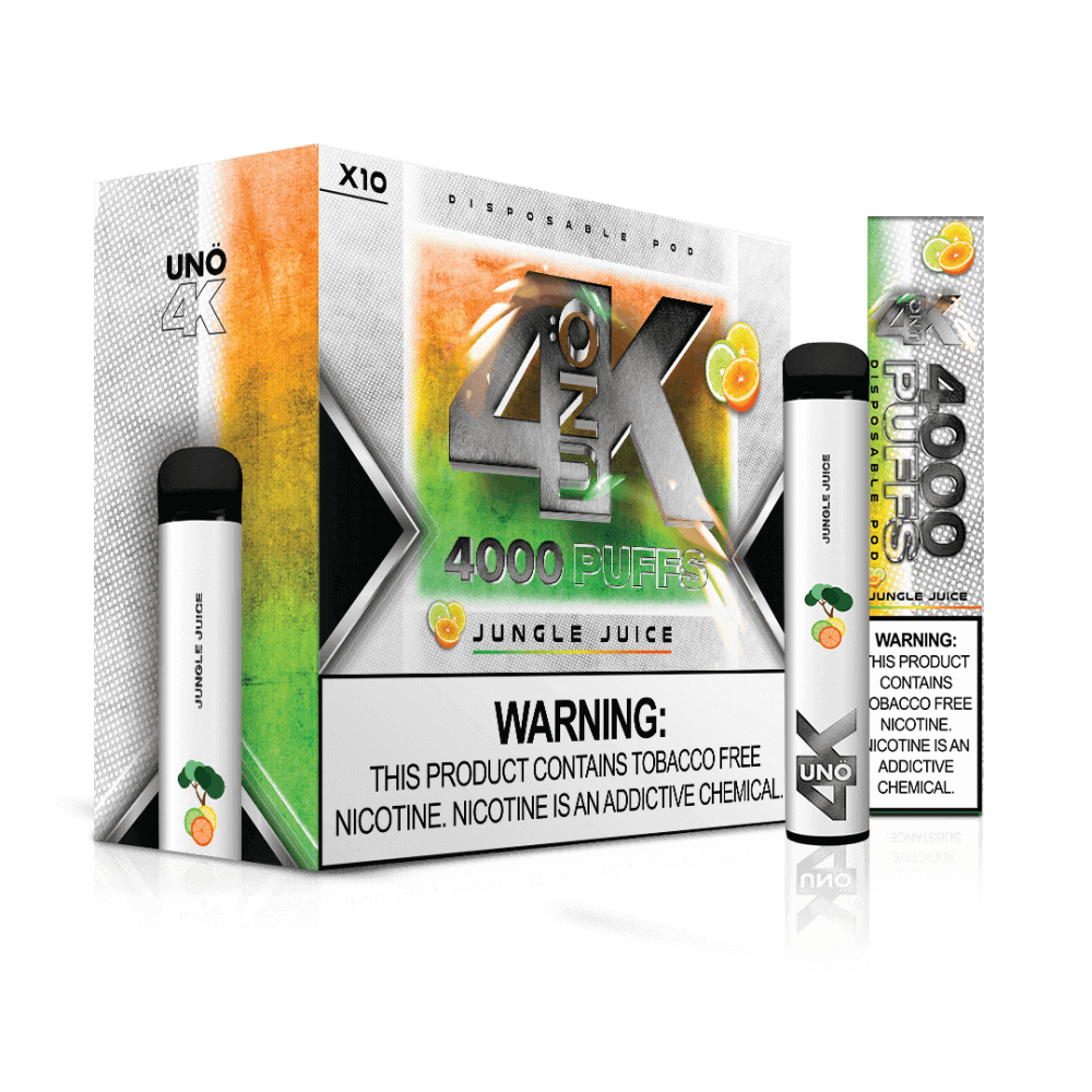 UNO 4K Tobacco Free Nicotine Disposable (Box of 10)